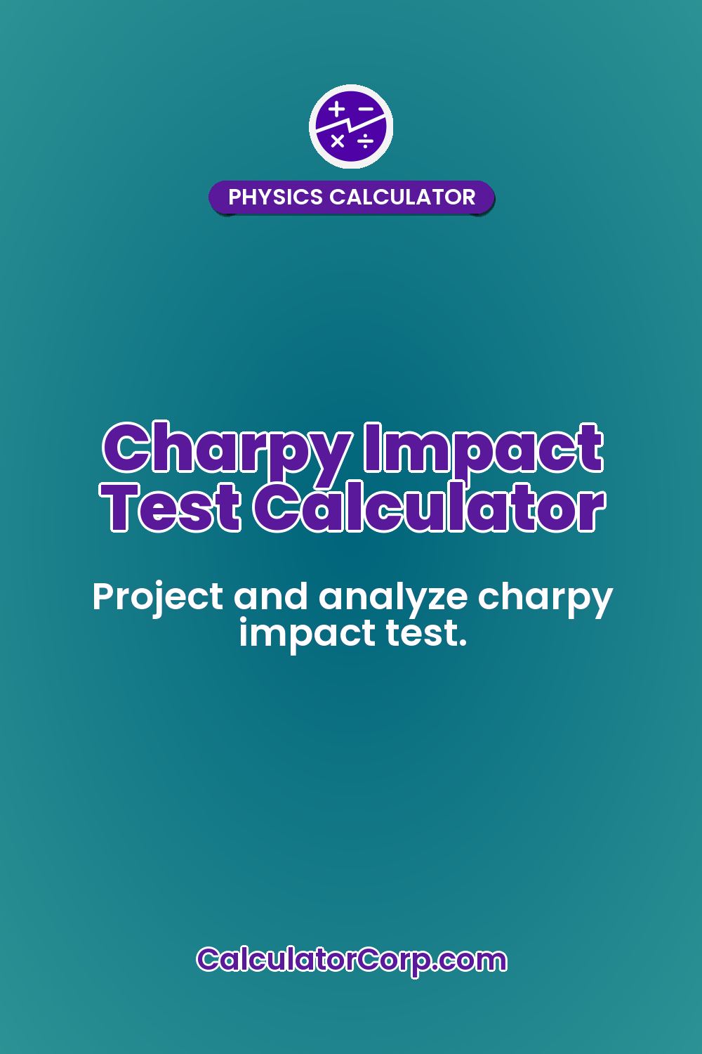 Charpy Impact Test Calculator