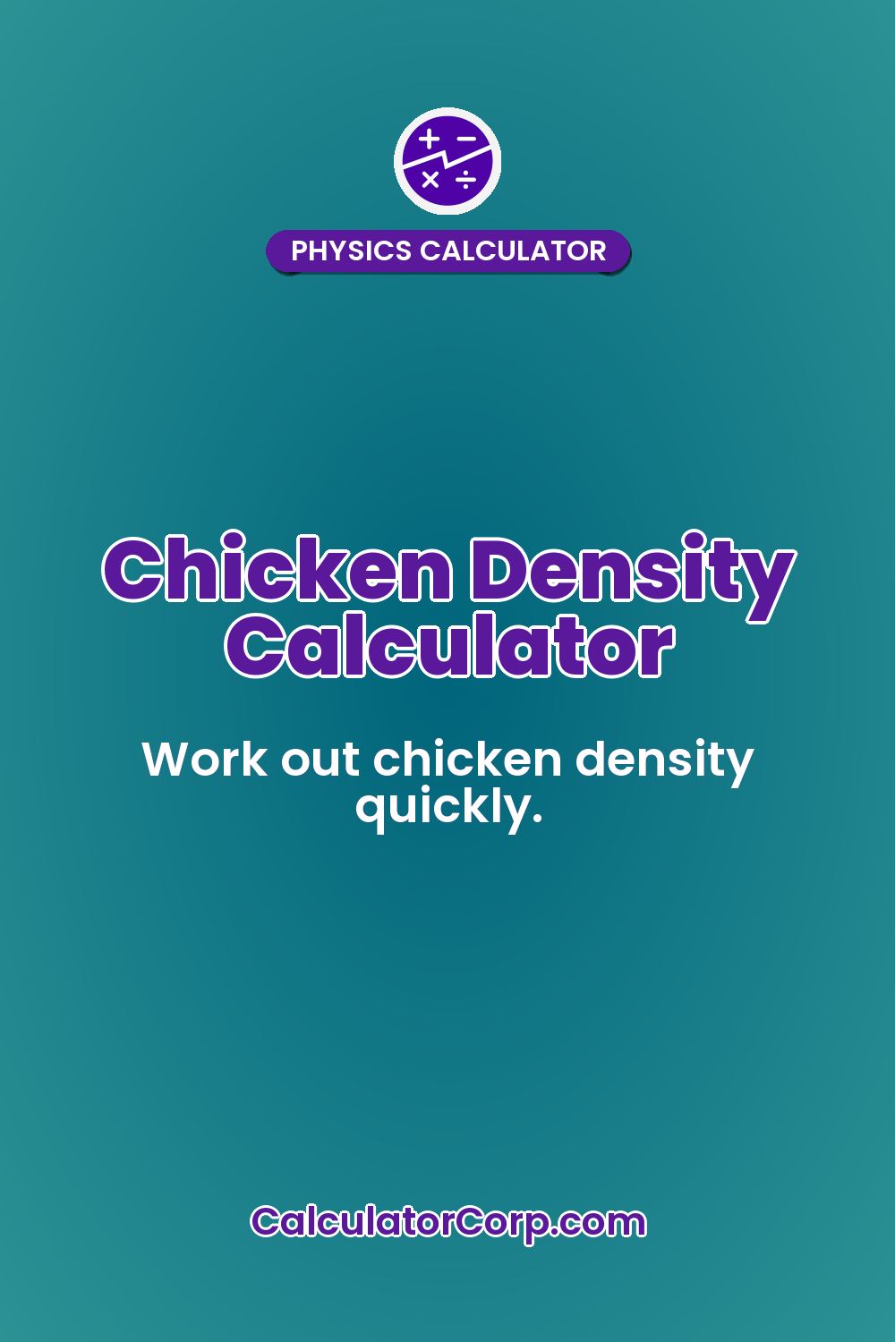Chicken Density Calculator