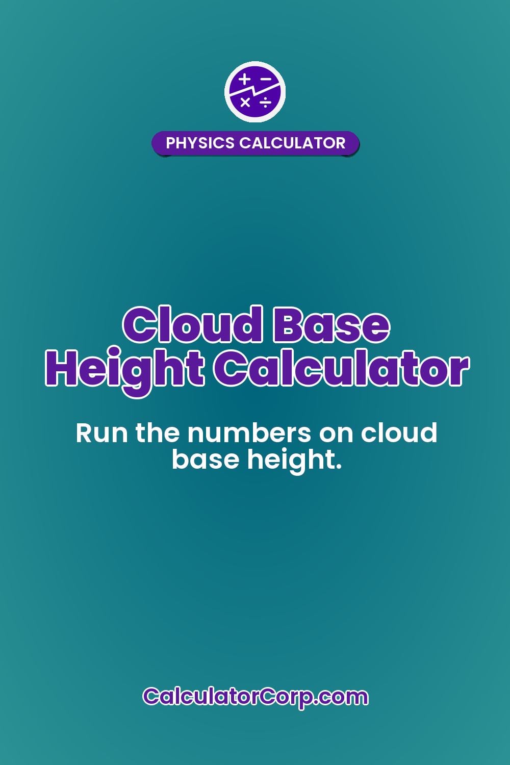 Cloud Base Height Calculator