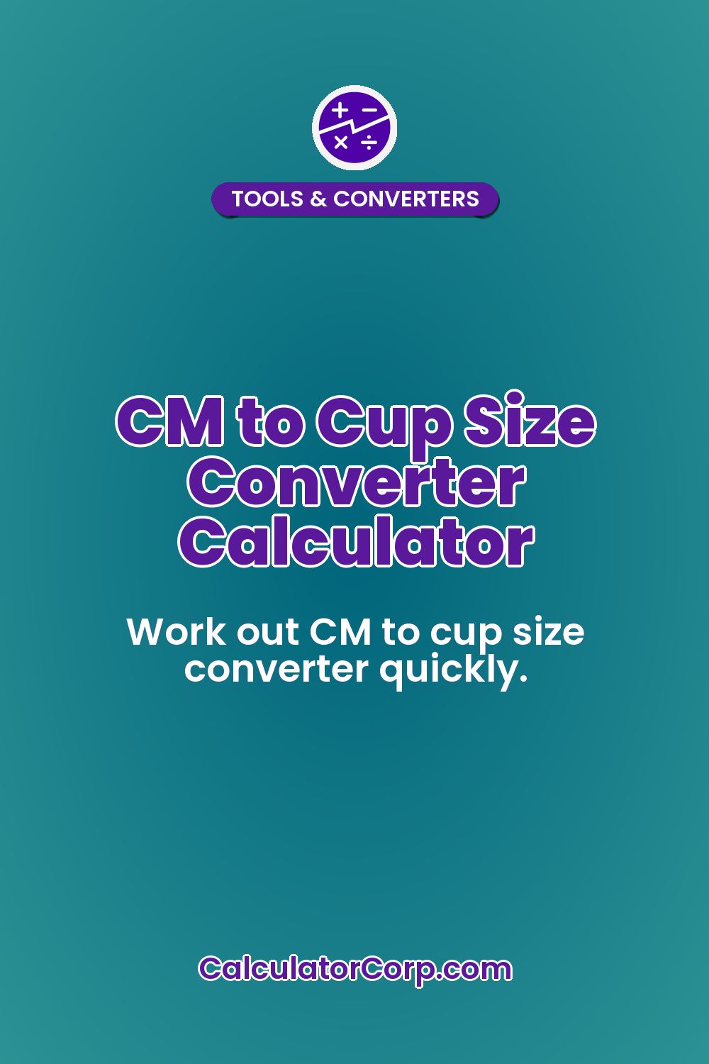 CM to Cup Size Converter Calculator