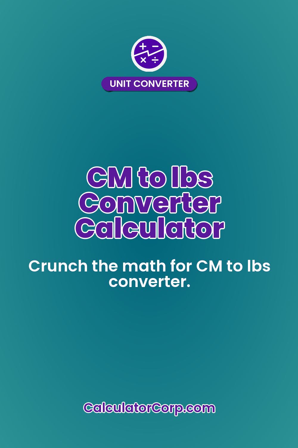 CM to lbs Converter Calculator