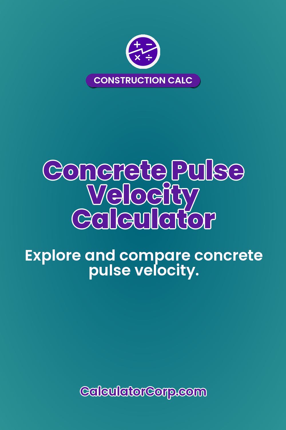 Concrete Pulse Velocity Calculator