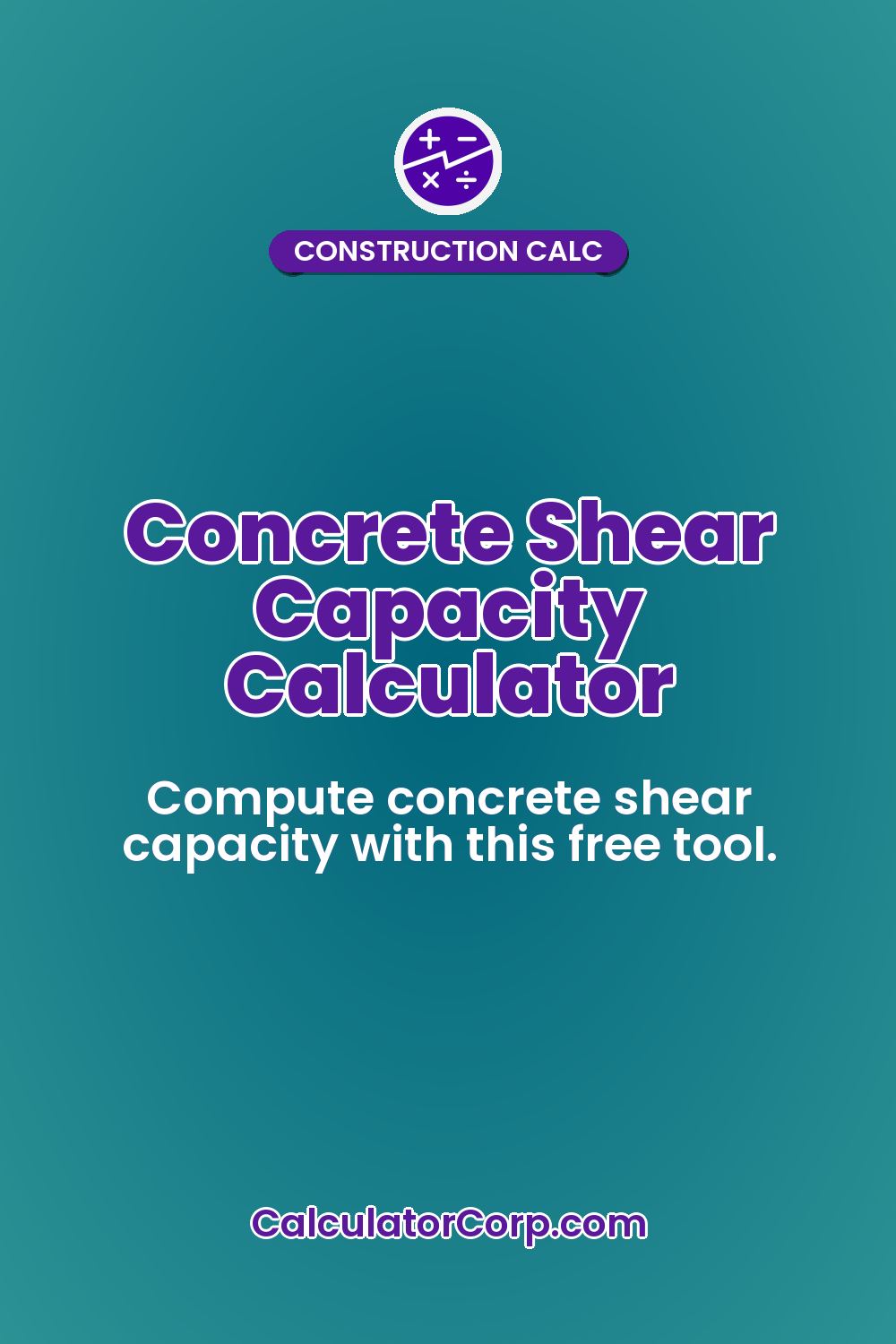 Concrete Shear Capacity Calculator