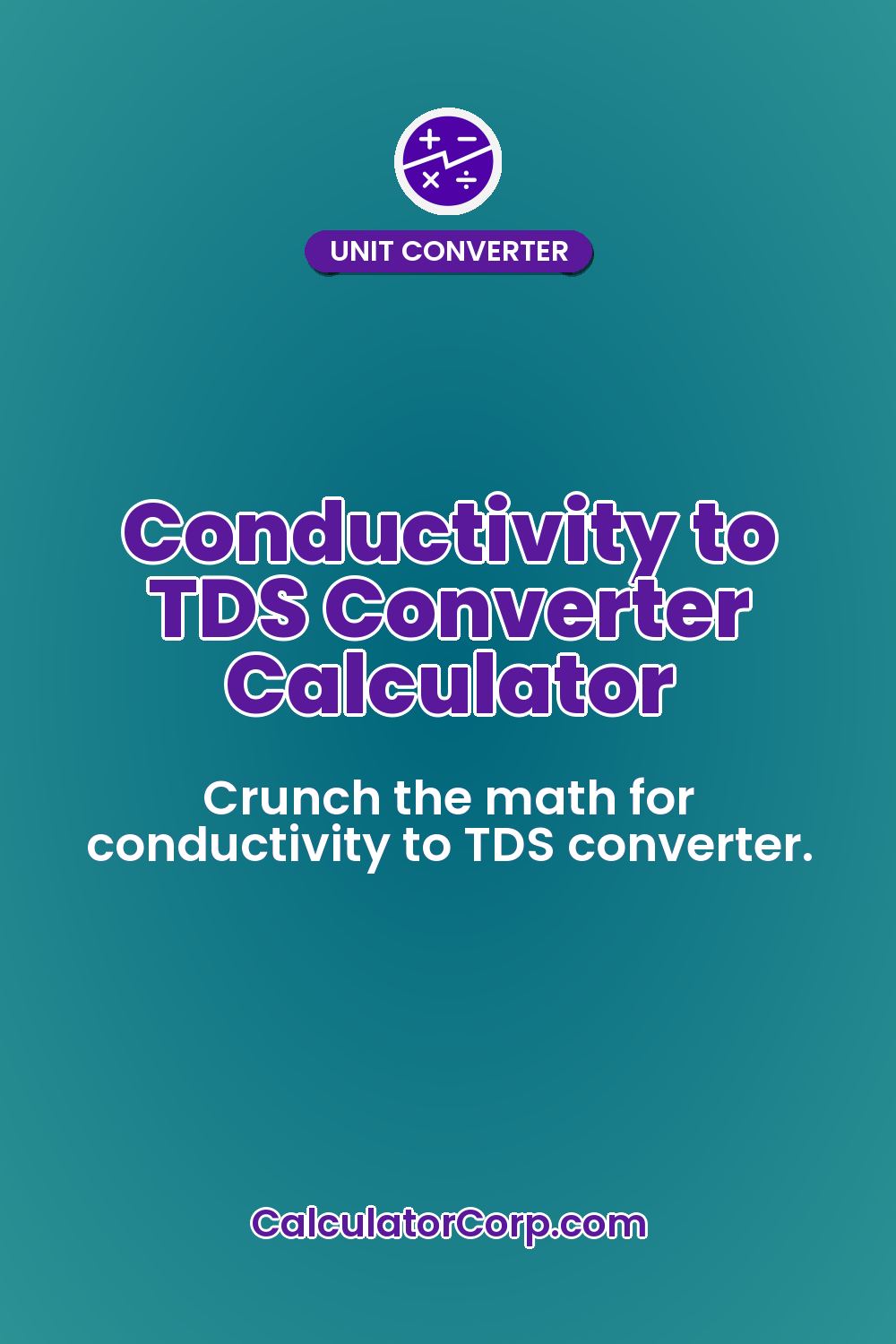 Conductivity to TDS Converter Calculator