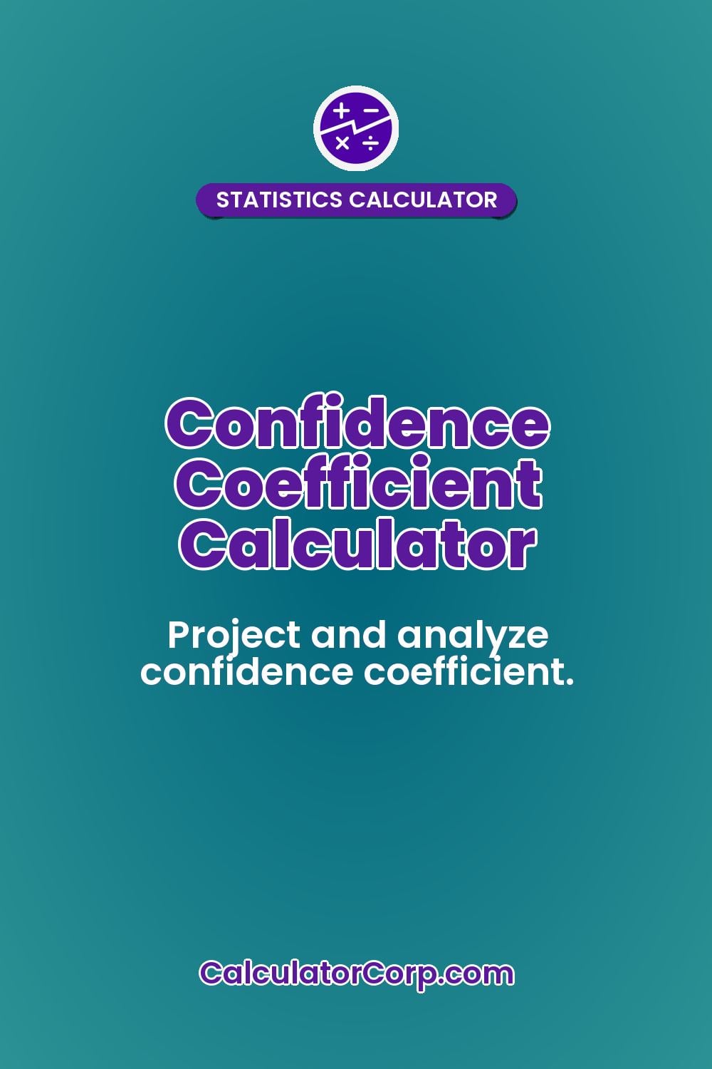 Confidence Coefficient Calculator