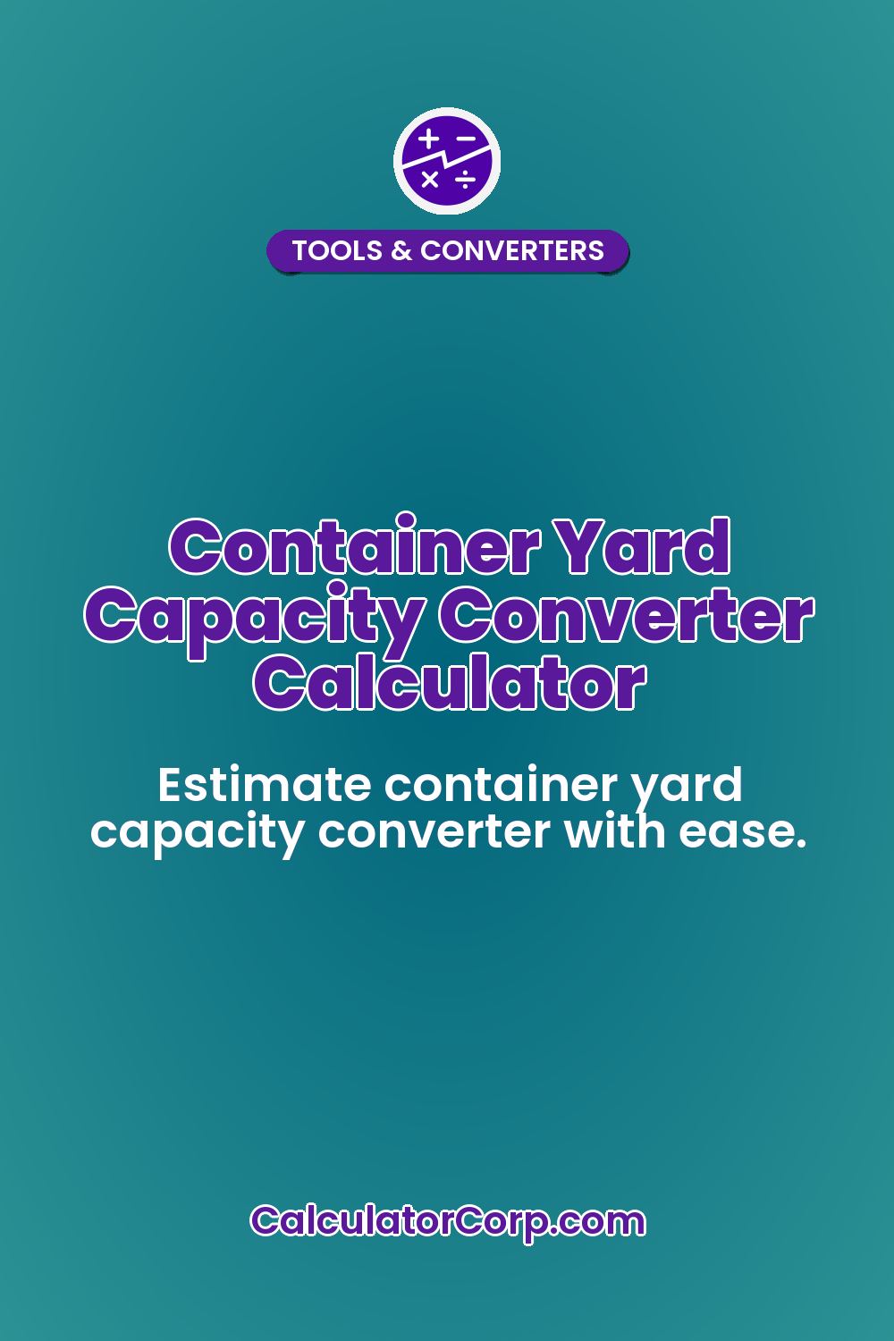 Container Yard Capacity Converter Calculator