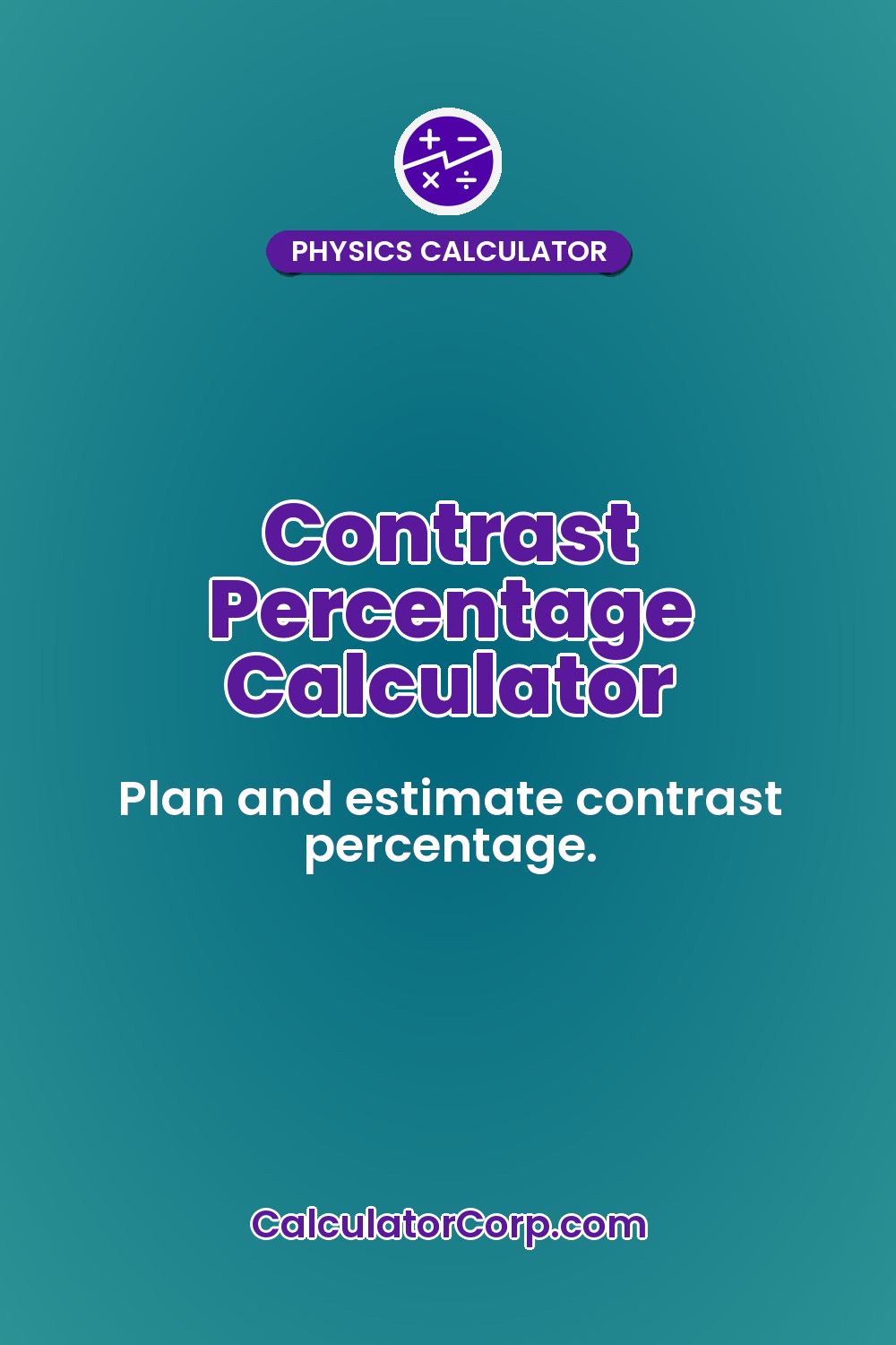 Contrast Percentage Calculator