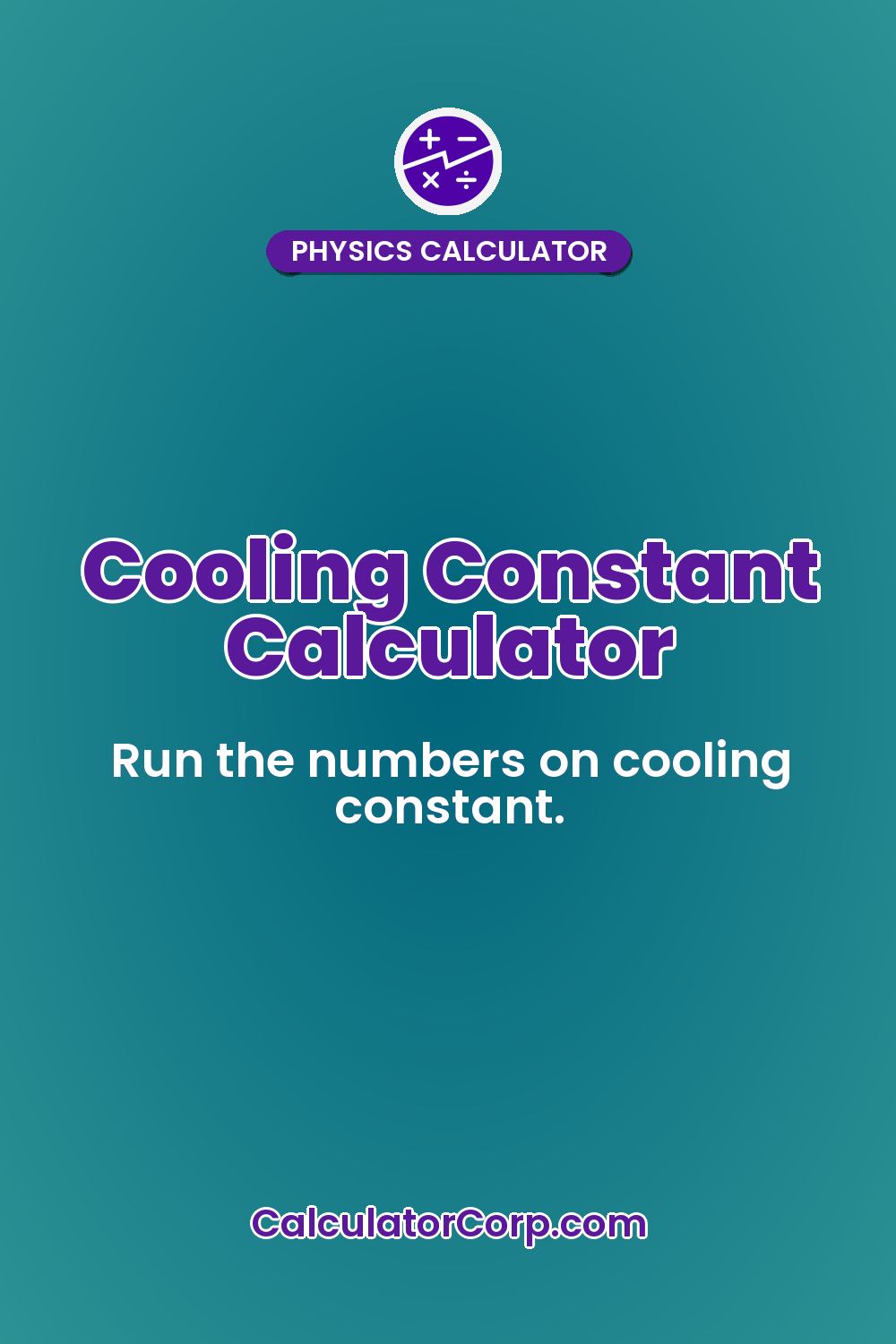 Cooling Constant Calculator