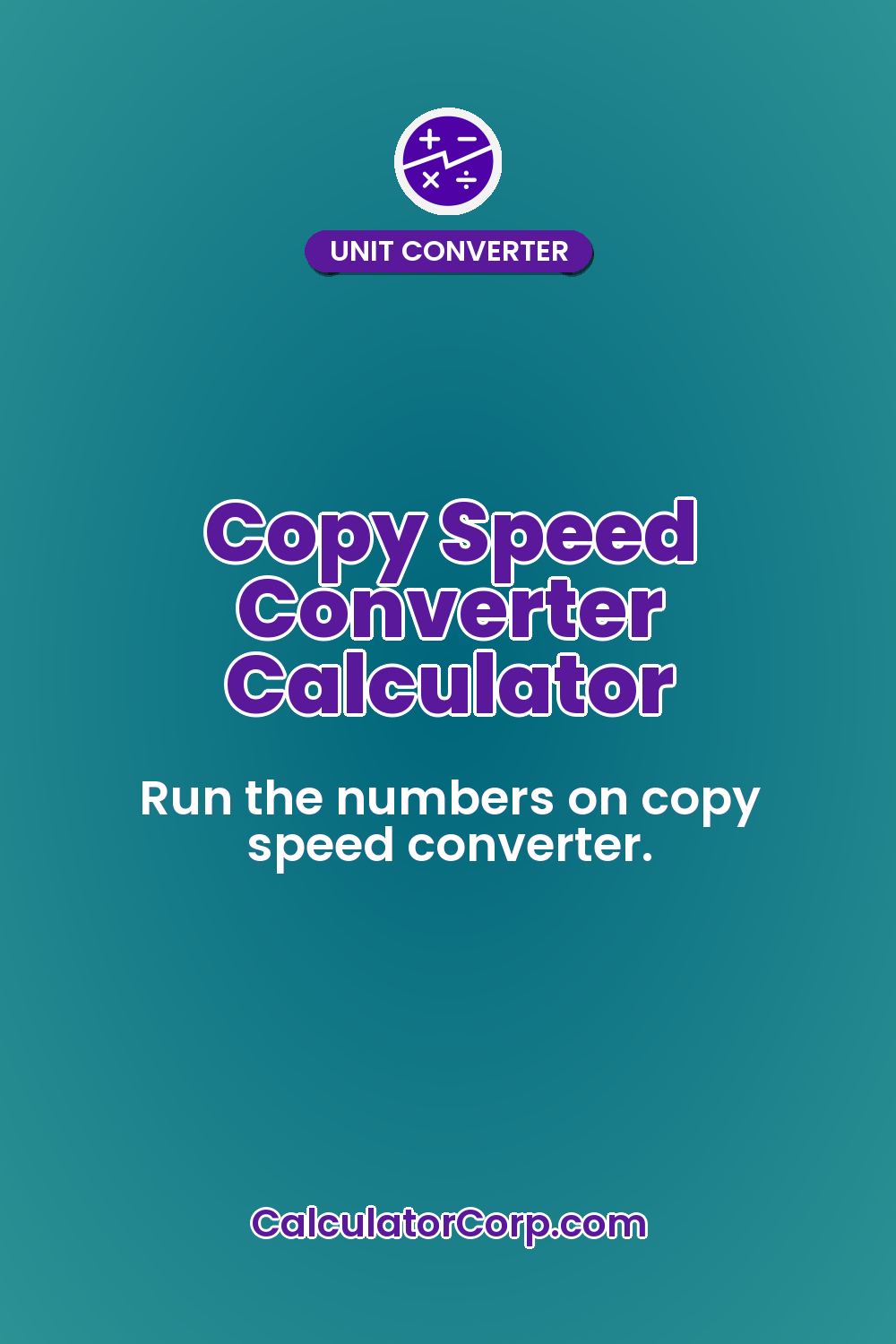 Copy Speed Converter Calculator