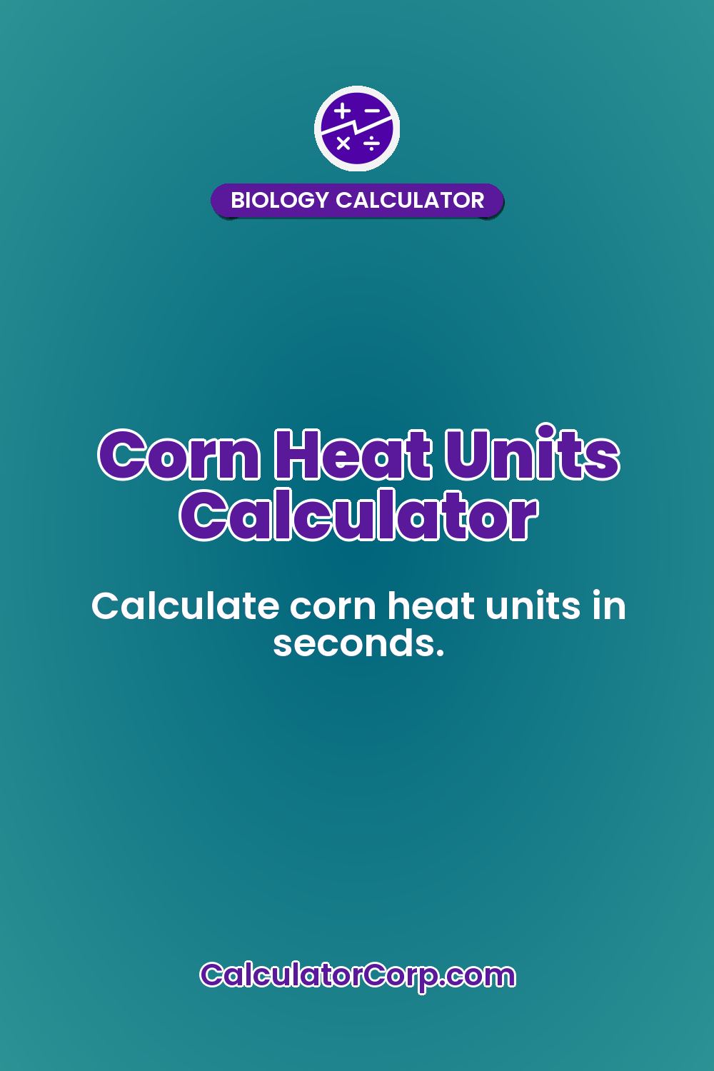 Corn Heat Units Calculator