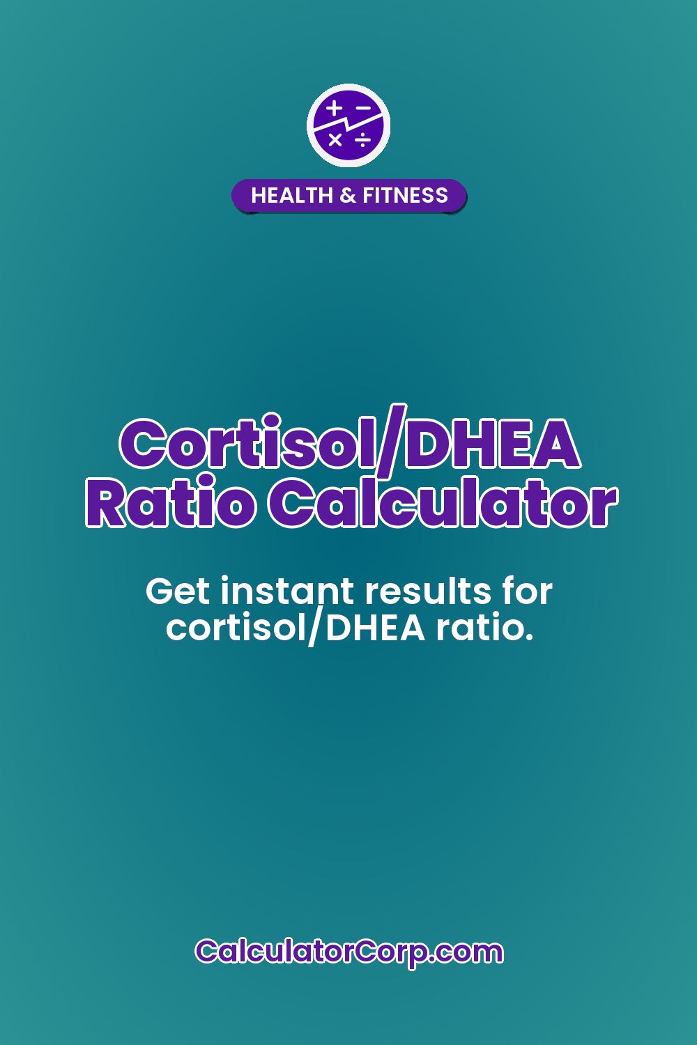 Cortisol/DHEA Ratio Calculator
