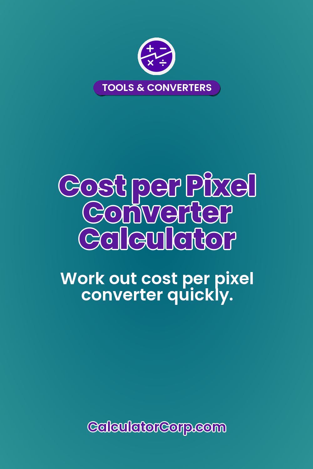 Cost per Pixel Converter Calculator