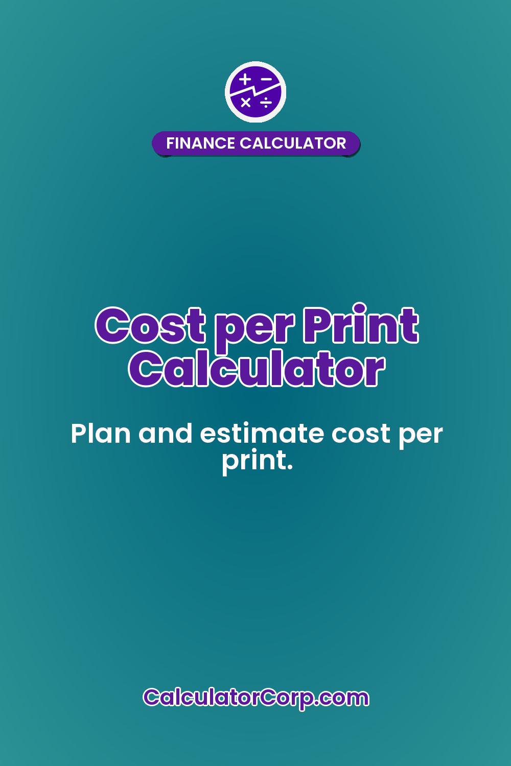 Cost per Print Calculator