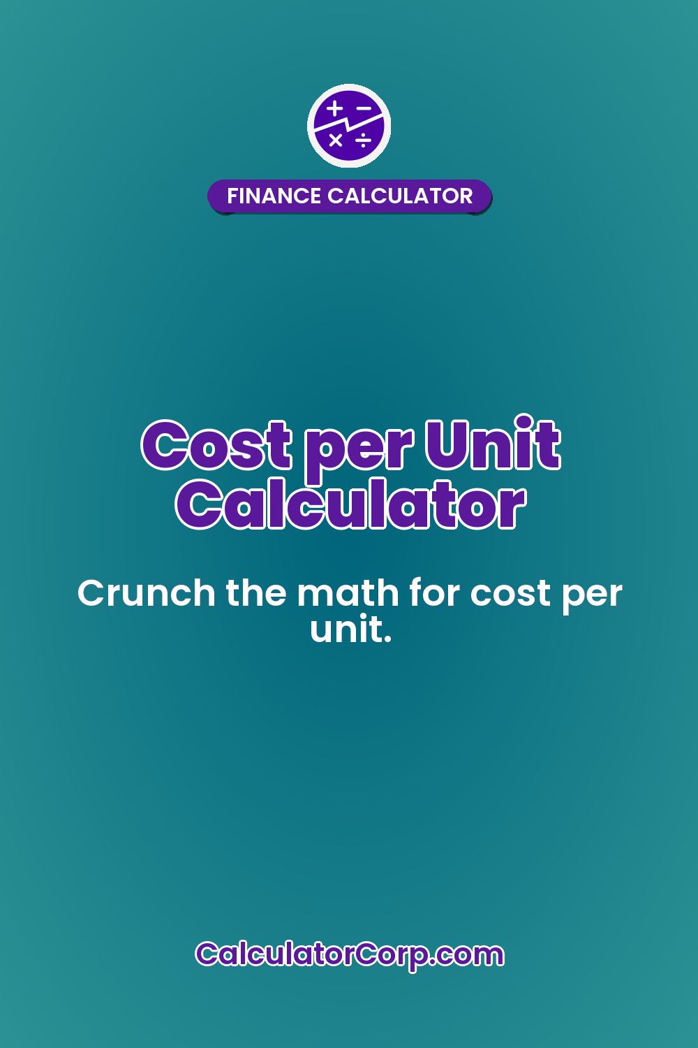 Cost per Unit Calculator