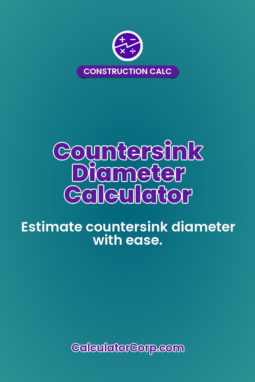 Countersink Diameter Calculator