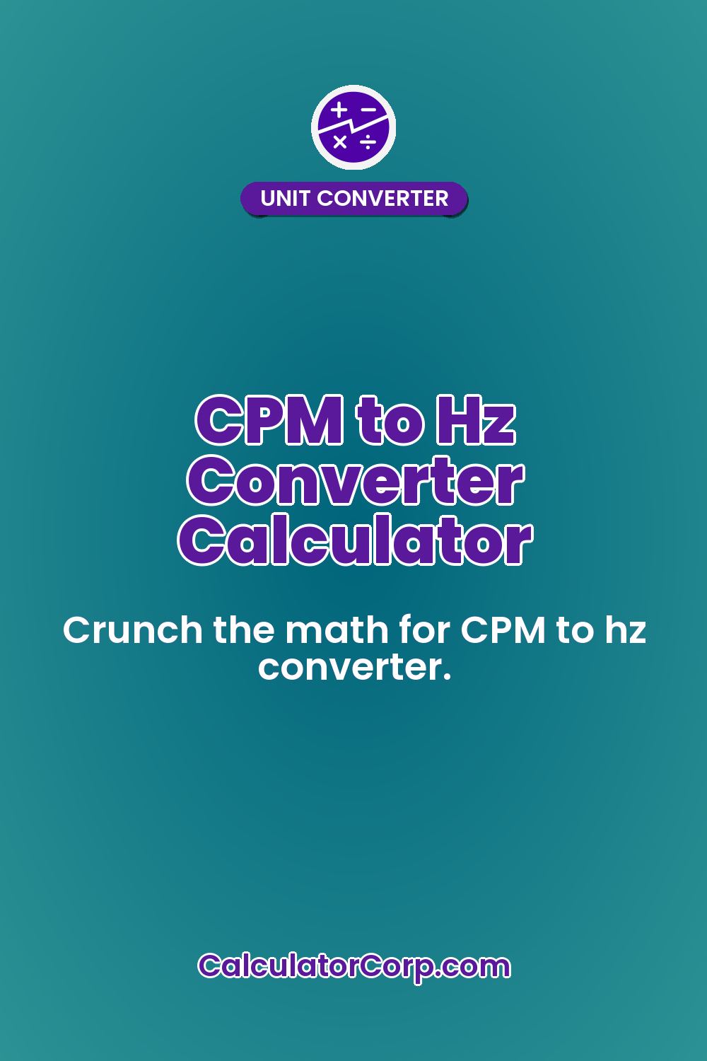 CPM to Hz Converter Calculator