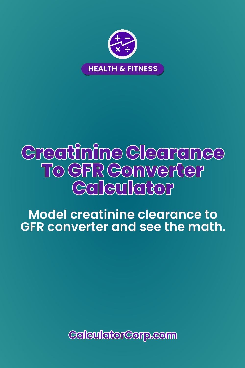 Creatinine Clearance To GFR Converter Calculator