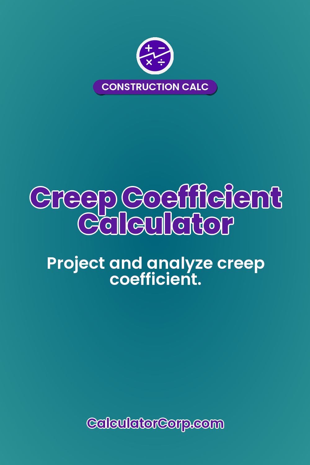 Creep Coefficient Calculator