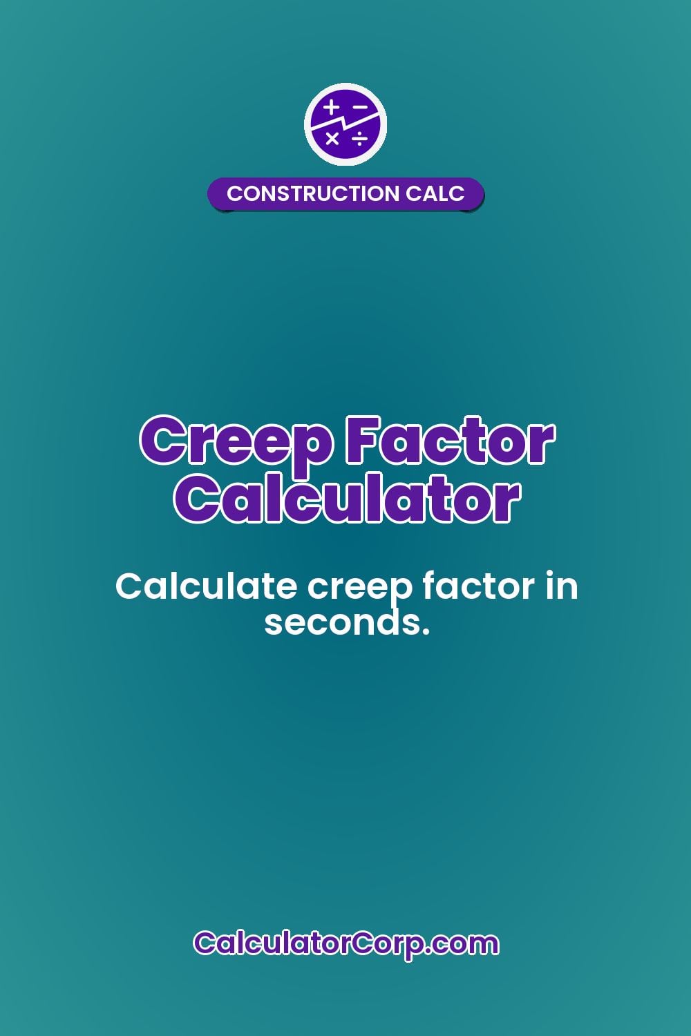Creep Factor Calculator