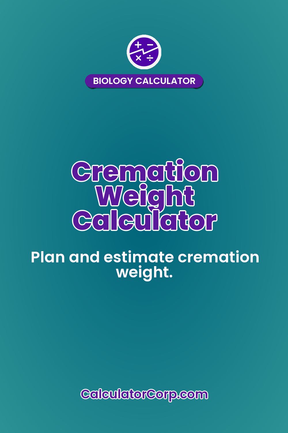 Cremation Weight Calculator