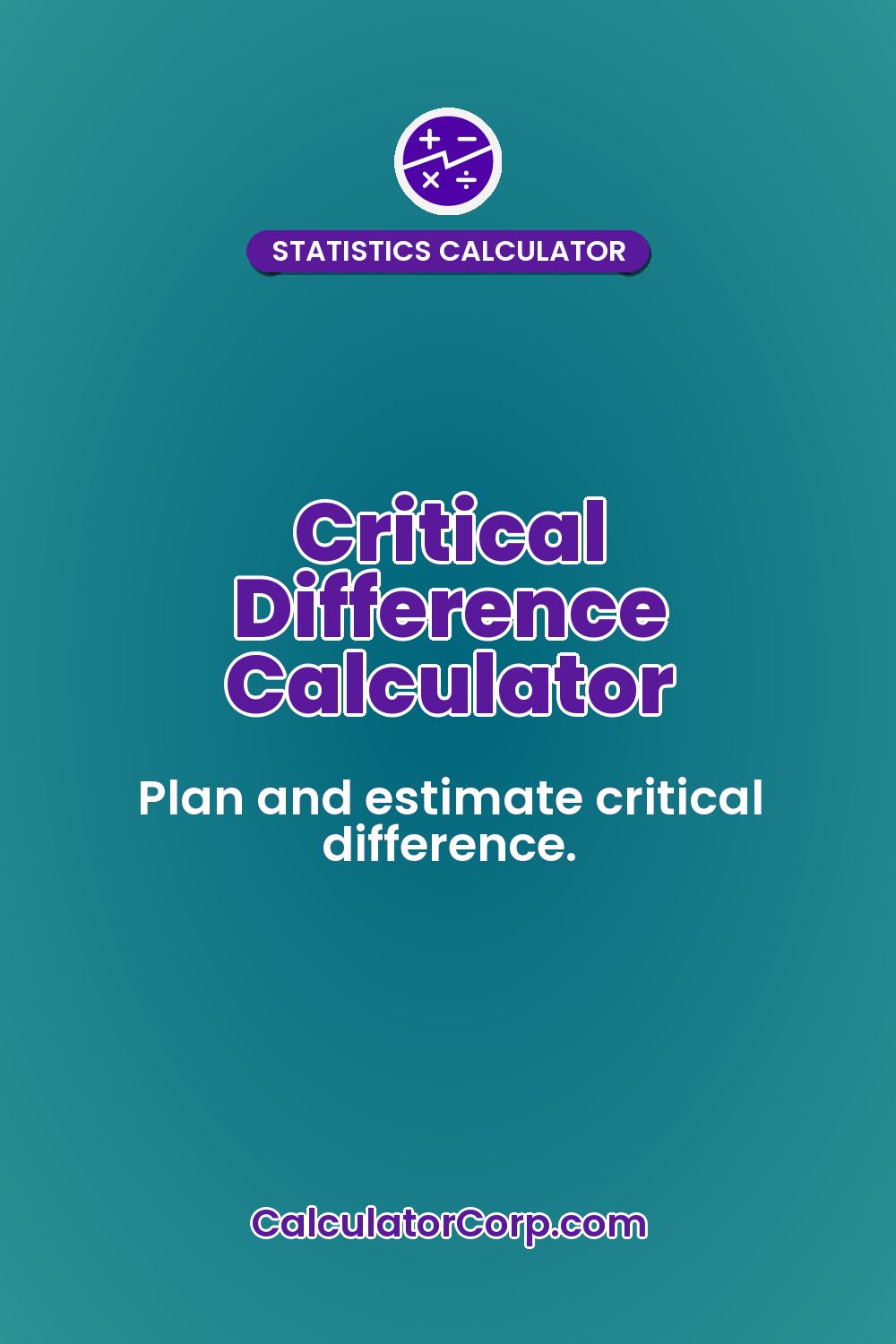 Critical Difference Calculator