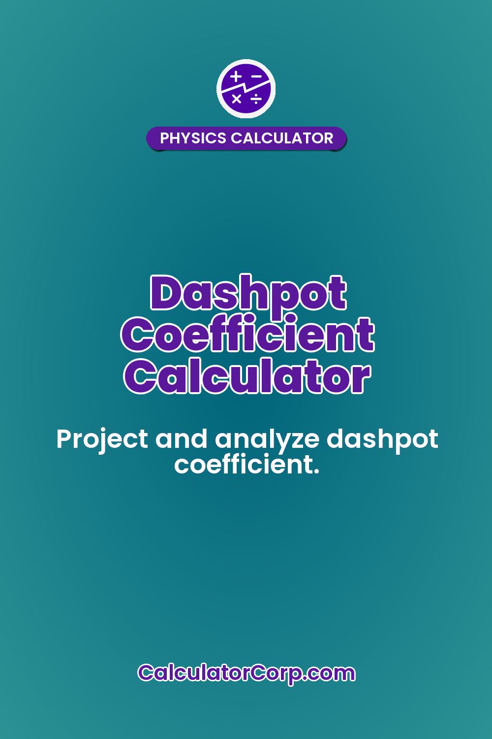 Dashpot Coefficient Calculator