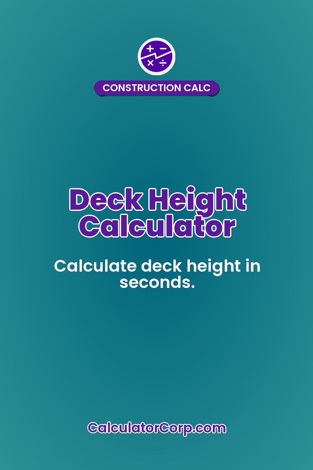 Deck Height Calculator