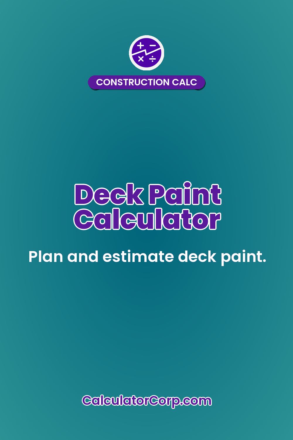 Deck Paint Calculator