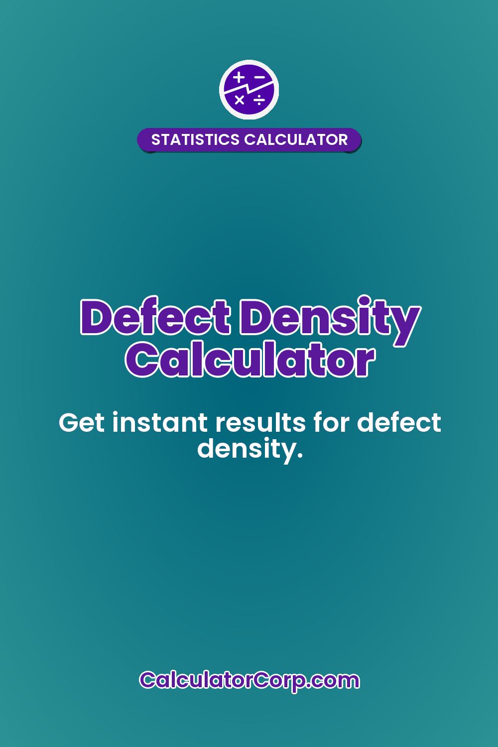 Defect Density Calculator