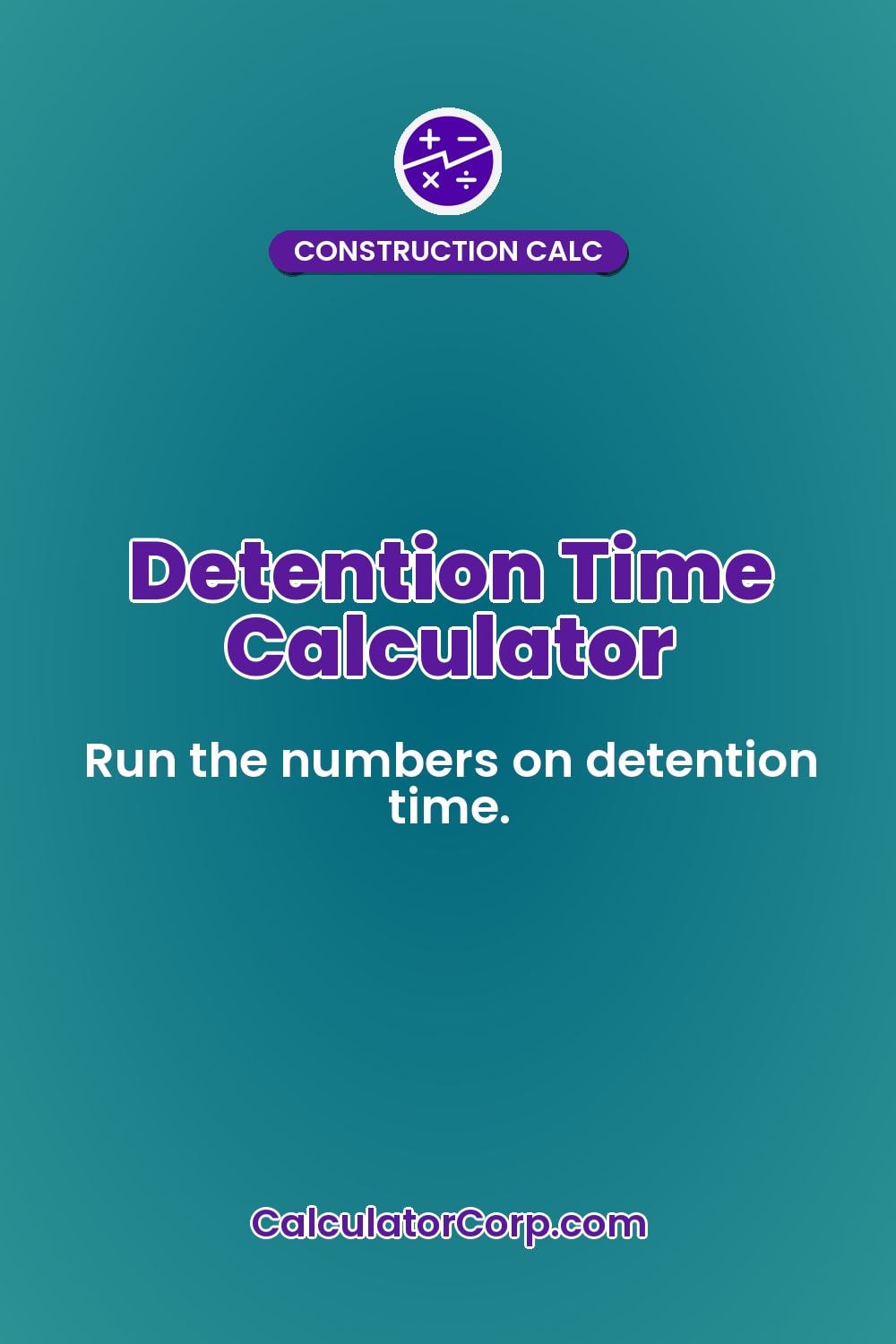 Detention Time Calculator