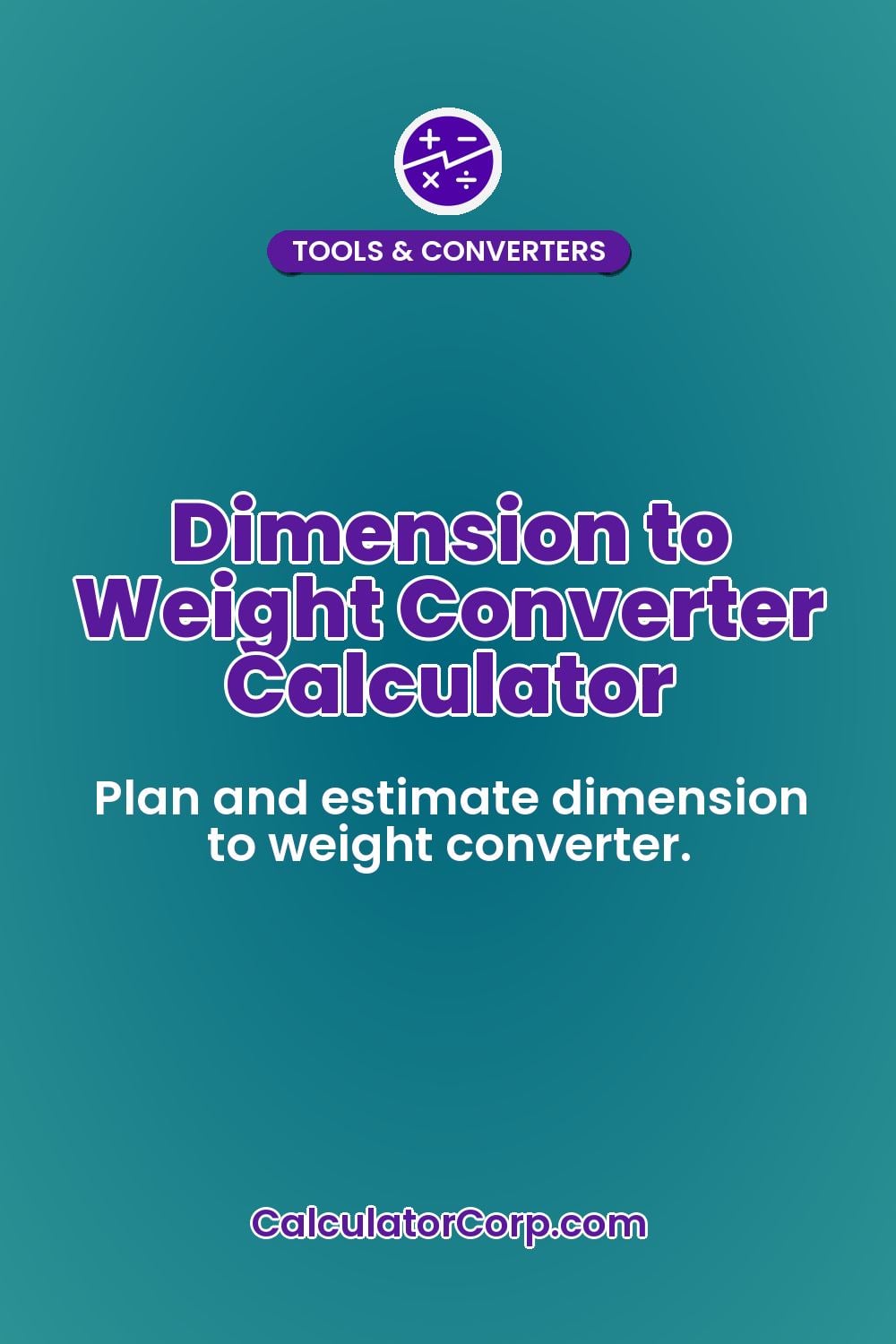 Dimension to Weight Converter Calculator