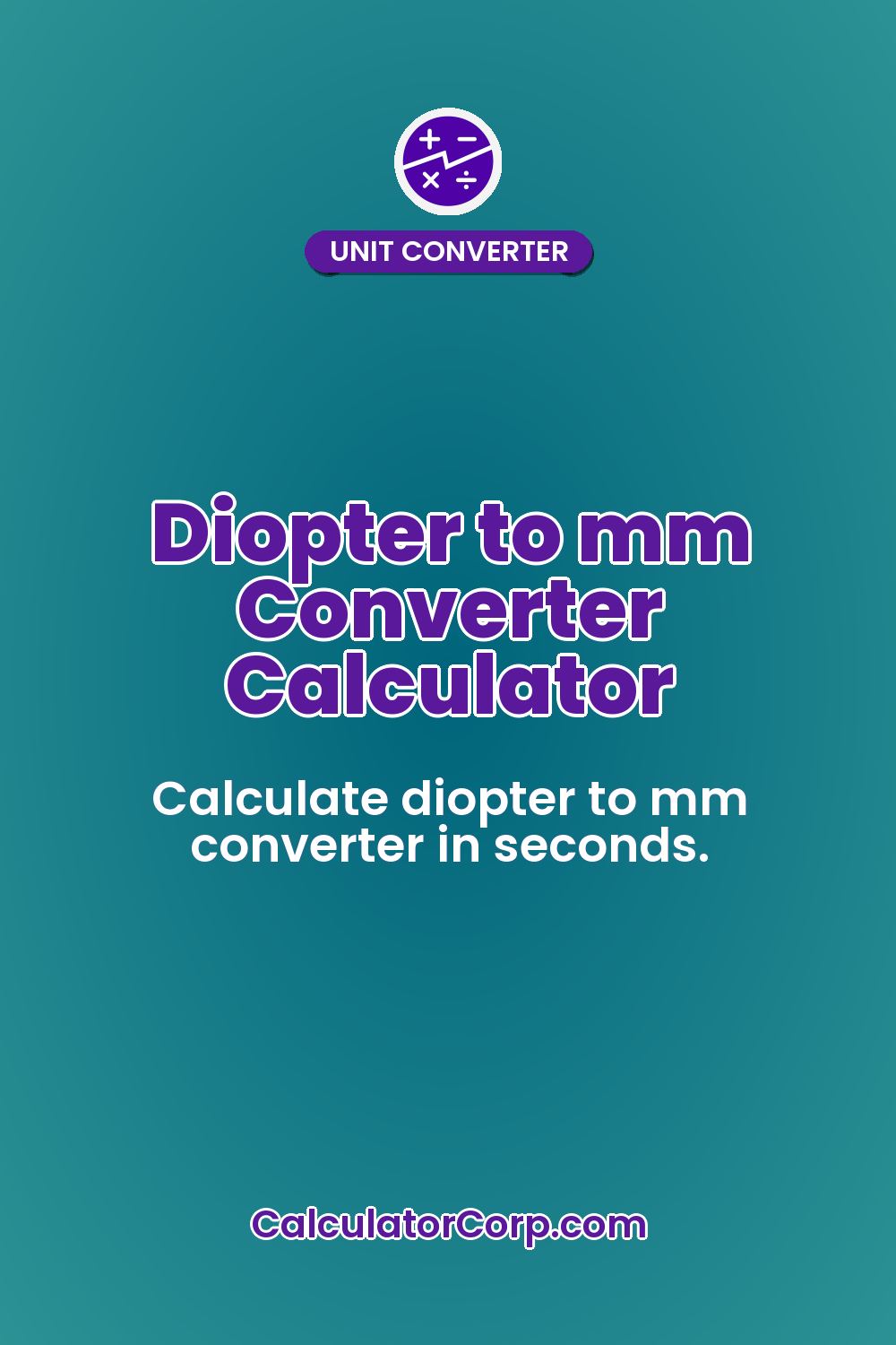 Diopter to mm Converter Calculator