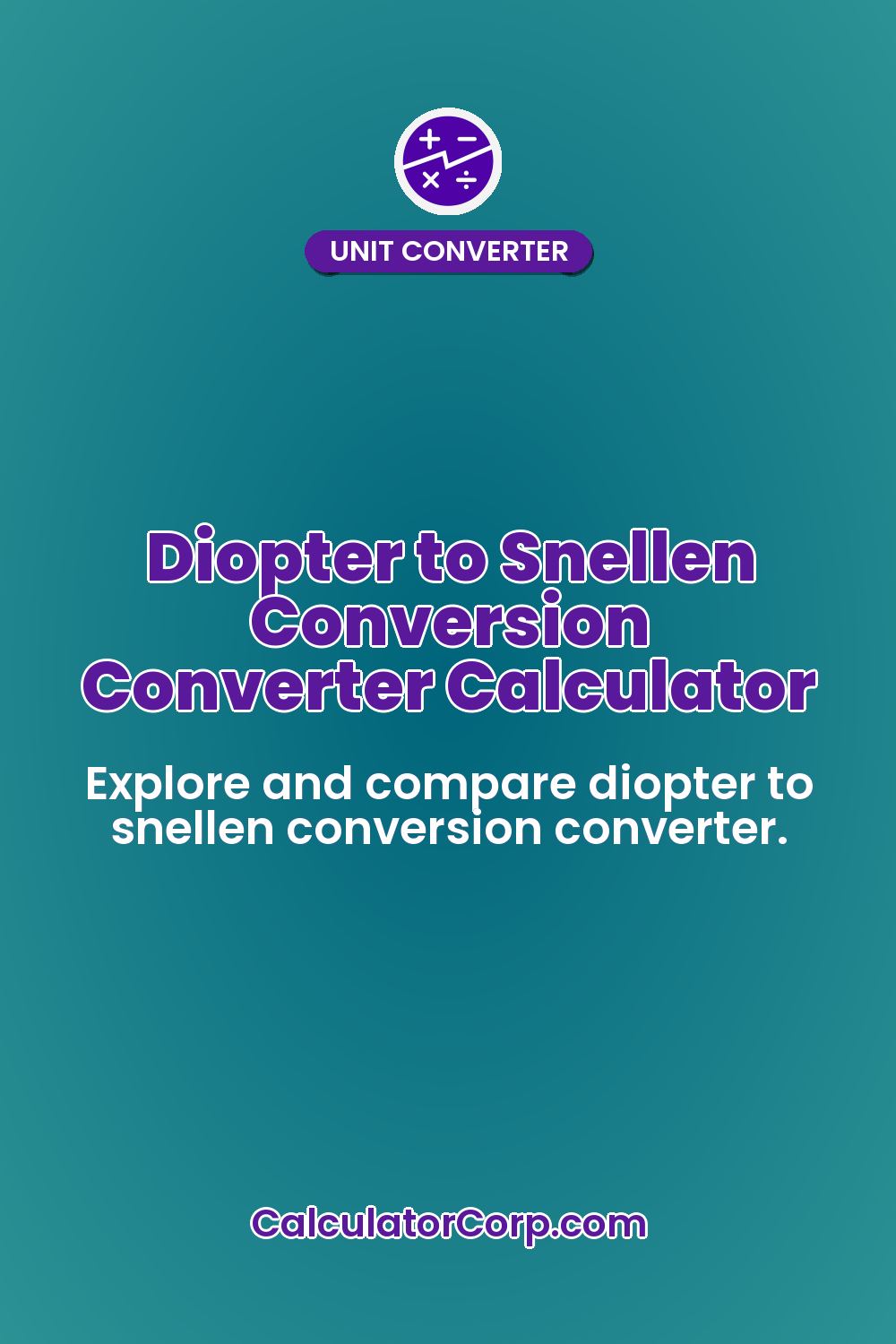 Diopter to Snellen Conversion Converter Calculator