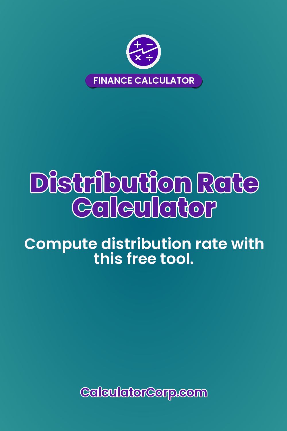 Distribution Rate Calculator