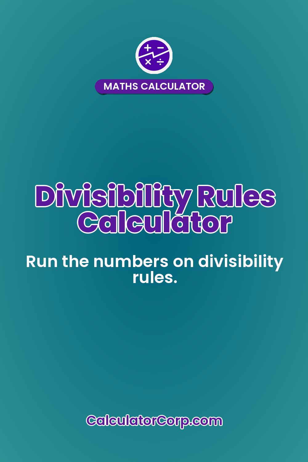 Divisibility Rules Calculator