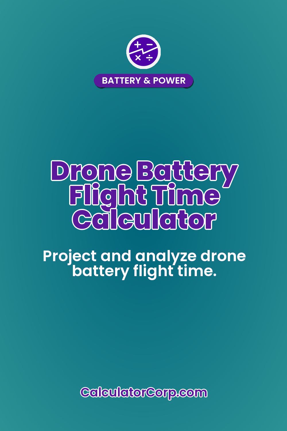 Drone Battery Flight Time Calculator