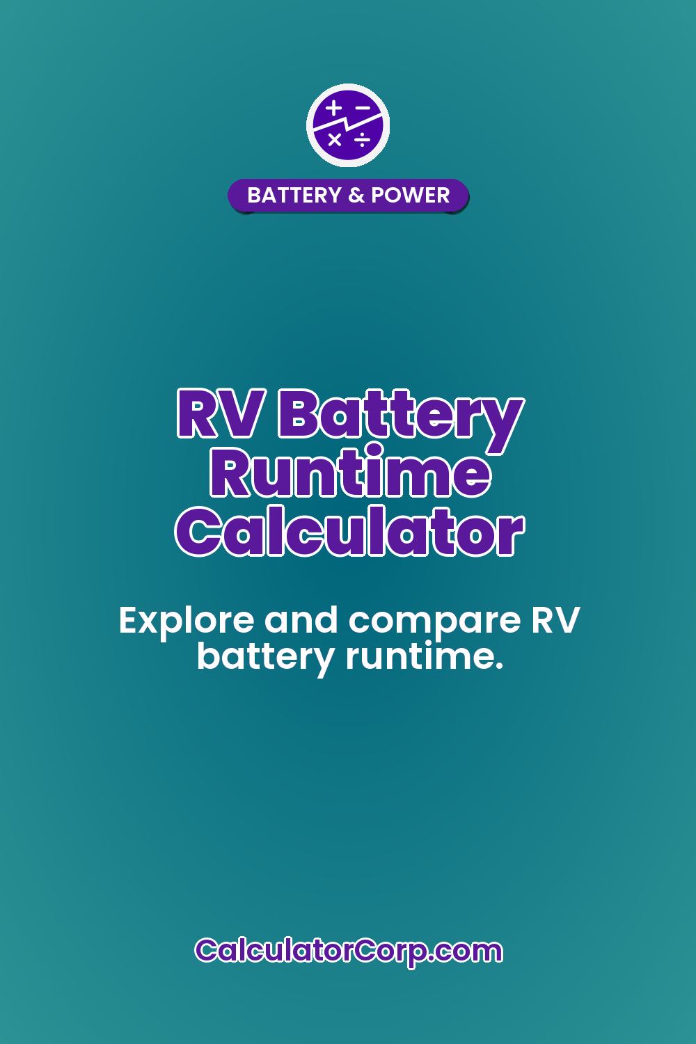 RV Battery Runtime Calculator