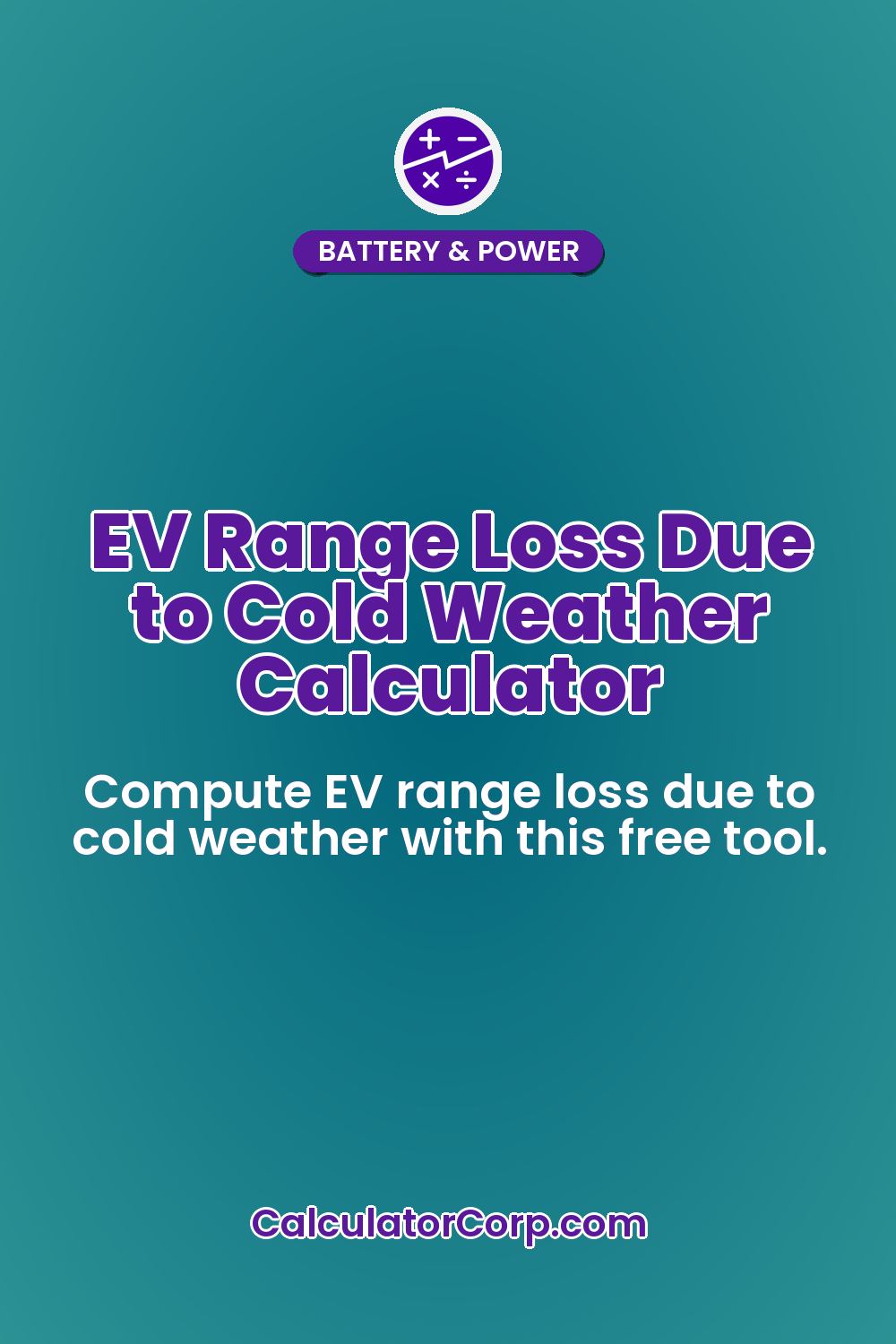 EV Range Loss Due to Cold Weather Calculator