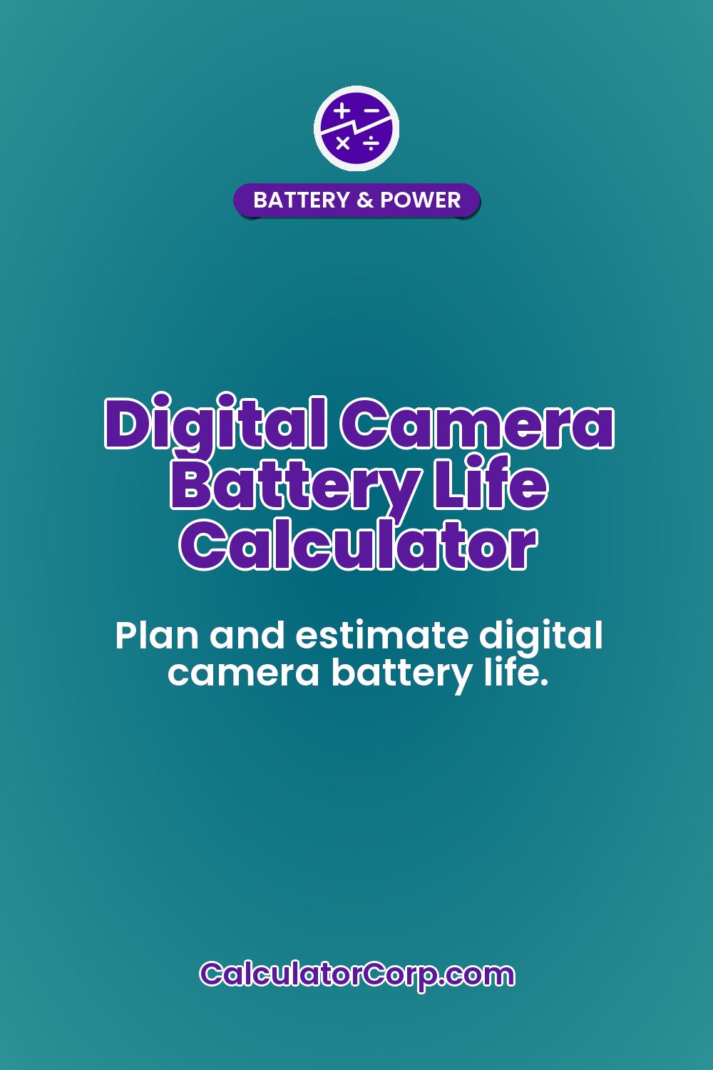 Digital Camera Battery Life Calculator