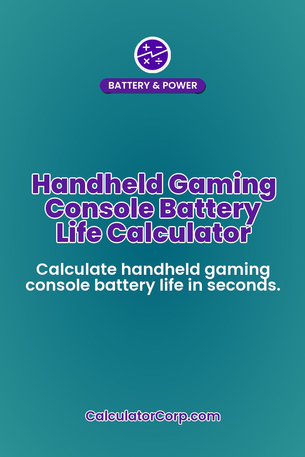 Handheld Gaming Console Battery Life Calculator