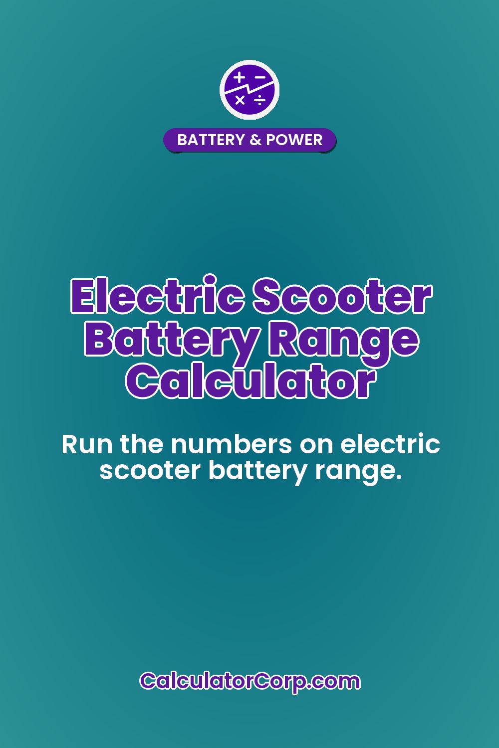Electric Scooter Battery Range Calculator