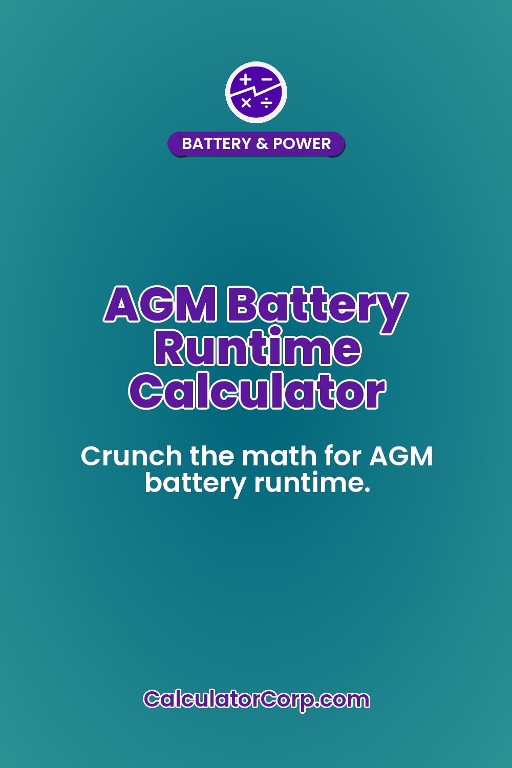 AGM Battery Runtime Calculator