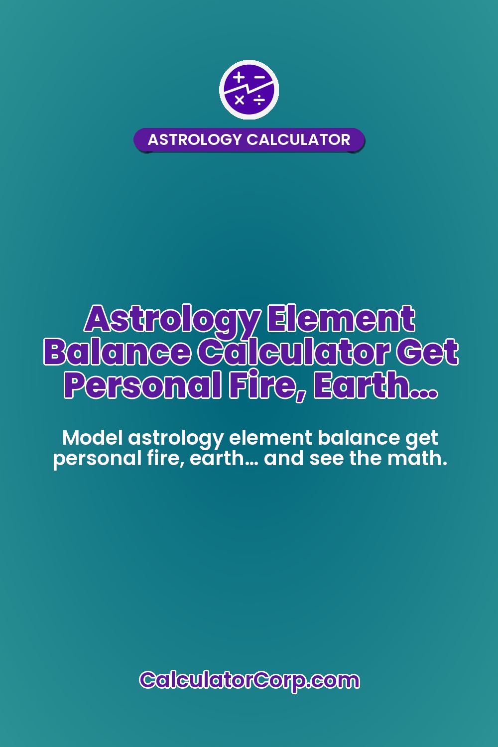 Astrology Element Balance Calculator Get Personal Fire, Earth…