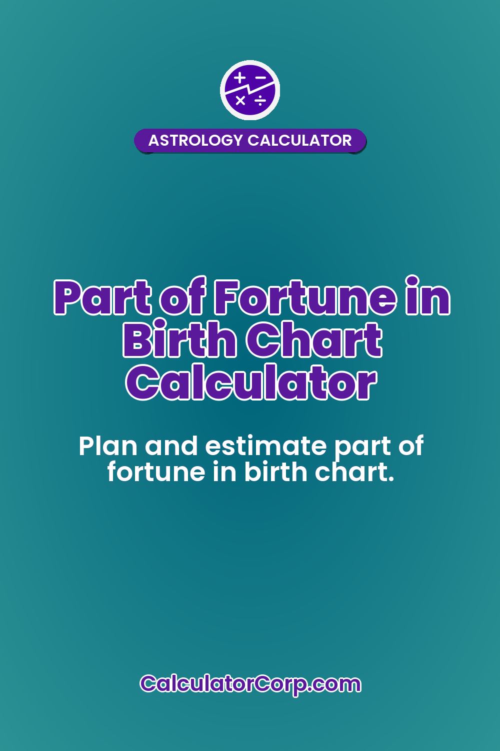 Part of Fortune in Birth Chart Calculator