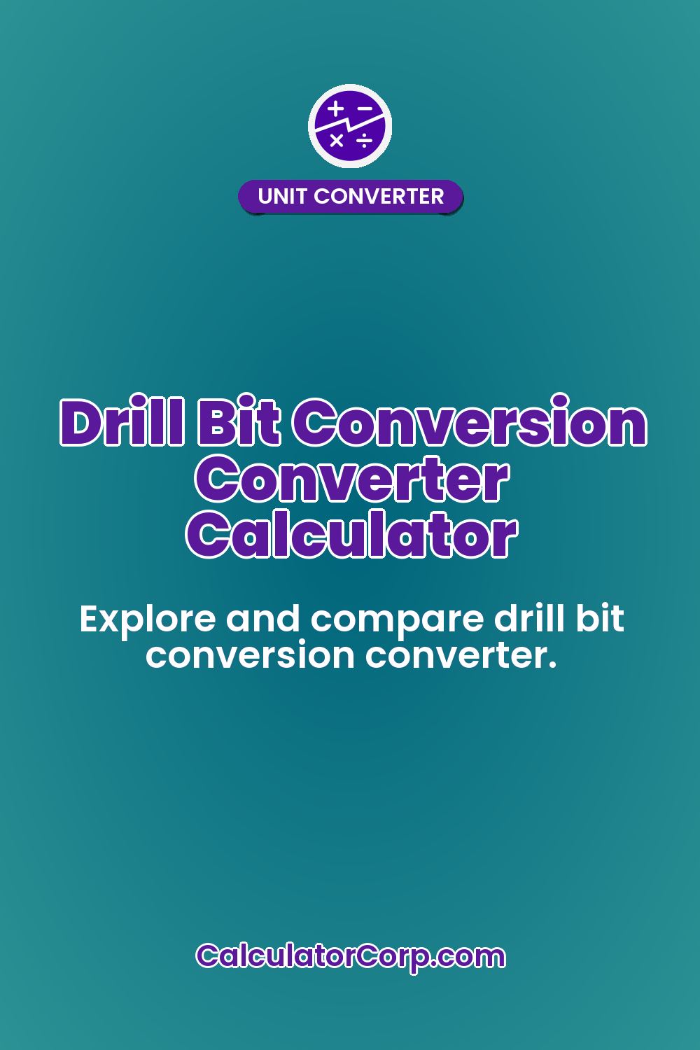 Drill Bit Conversion Converter Calculator