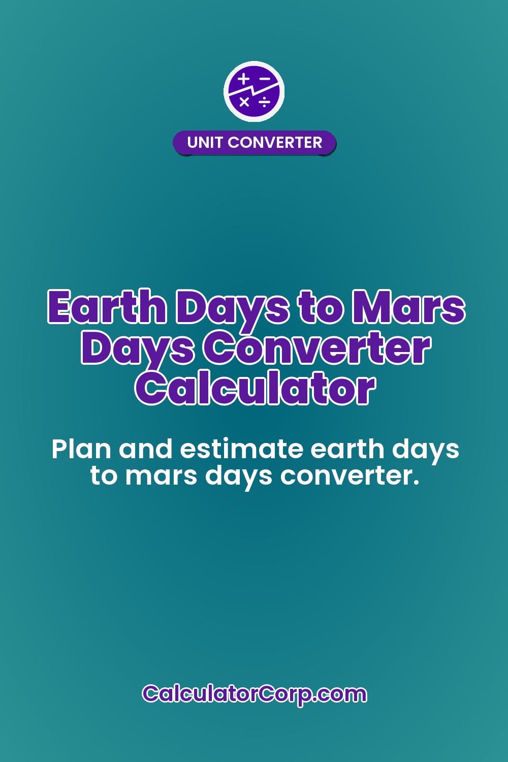 Earth Days to Mars Days Converter Calculator