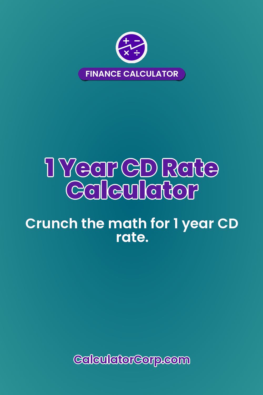 1 Year CD Rate Calculator