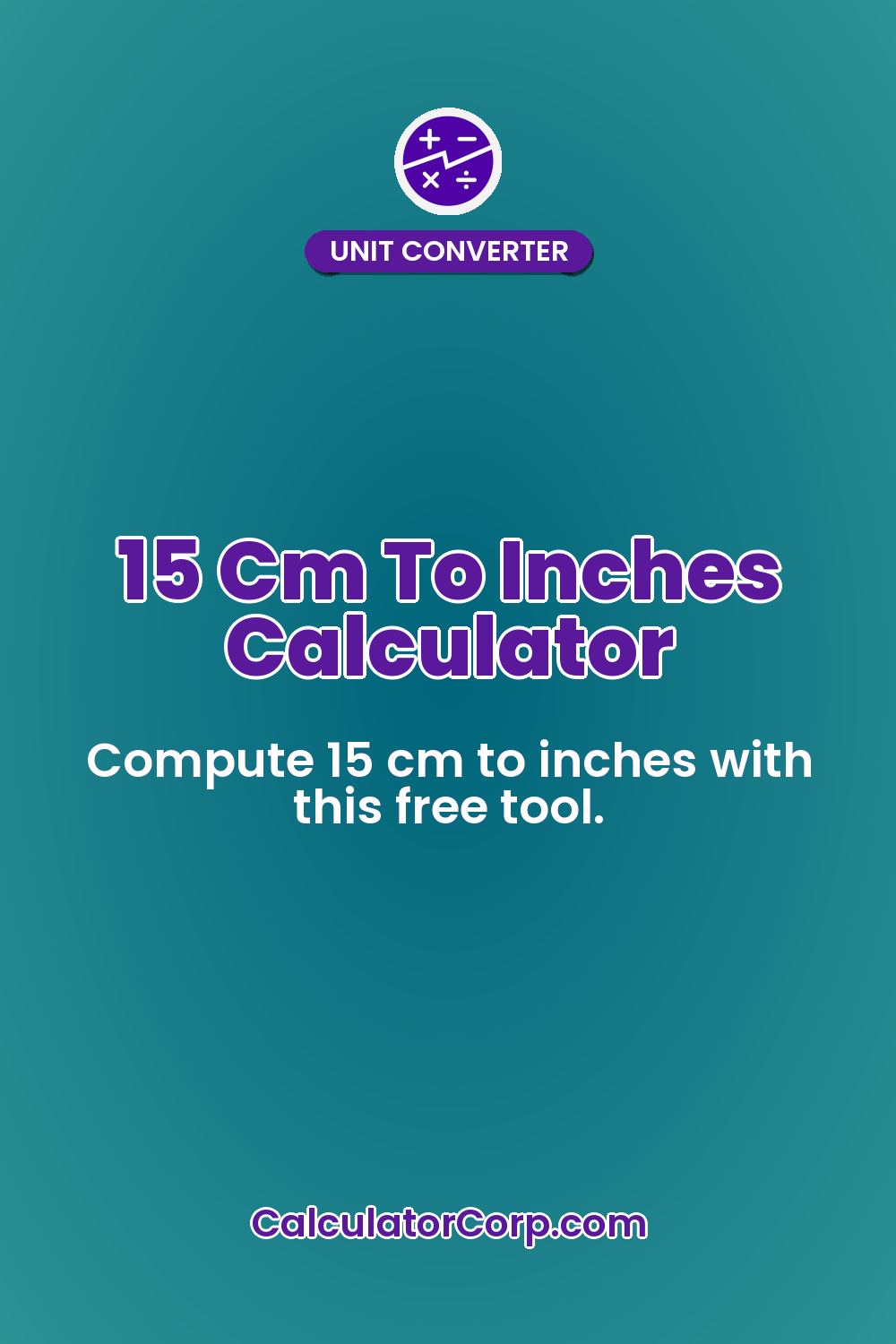 15 Cm To Inches Calculator