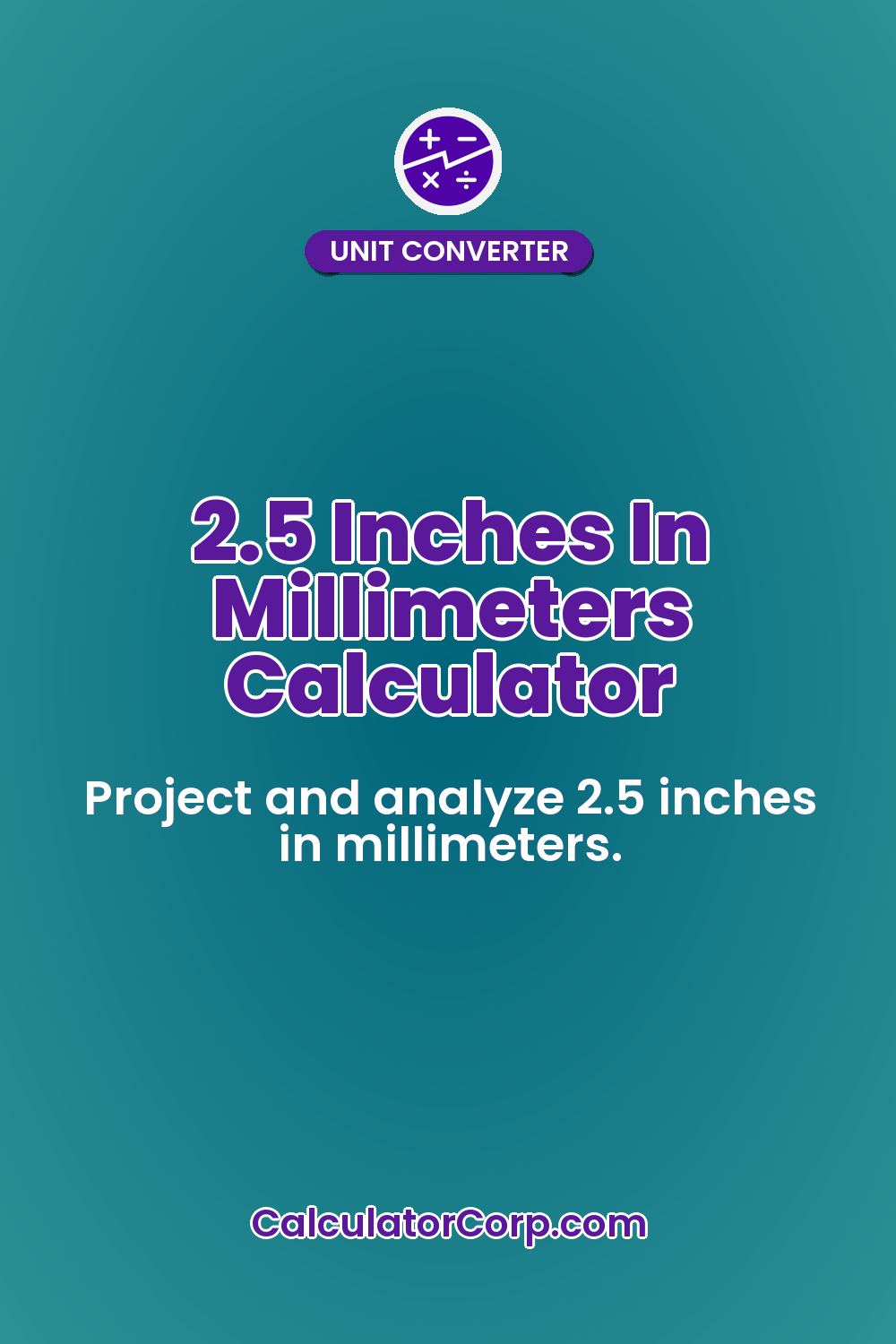 2.5 Inches In Millimeters Calculator