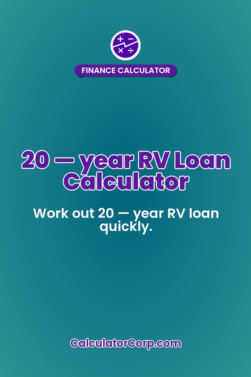 20 — year RV Loan Calculator